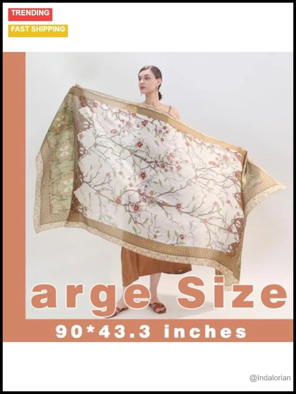 100% Pure Mulberry Silk Shawl Wrap, Large Pashmina for Women, Evening Wedding